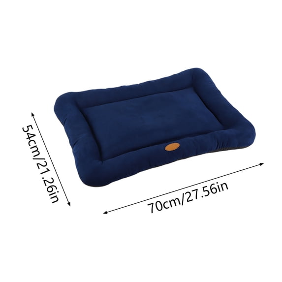 Pet Dog Bed Indestructible Crate Bed Mat Washable Chew Proof Cat Pad with Hidden Zipper & Bottom for Large Medium and Small Cozy Sleeping L Navy Happy 2026!