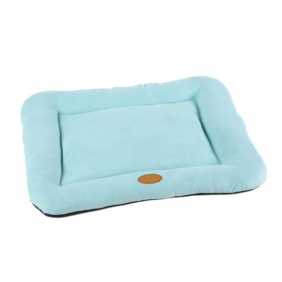 Pet Dog Bed Indestructible Crate Bed Mat Washable Chew Proof Cat Pad With Hidden Zipper & Bottom For Large Medium And Small Cozy Sleeping Xl Sky Blue