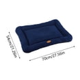 thumbnail image 1 of Pet Dog Bed Indestructible Crate Bed Mat Washable Chew Proof Cat Pad With Hidden Zipper & Bottom For Large Medium And Small Cozy Sleeping L Navy, 1 of 4