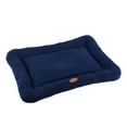 thumbnail image 1 of Pet Dog Bed Indestructible Crate Bed Mat Washable Chew Proof Cat Pad With Hidden Zipper & Slip Bottom For Large Medium And Small Cozy Sleeping M Navy, 1 of 4