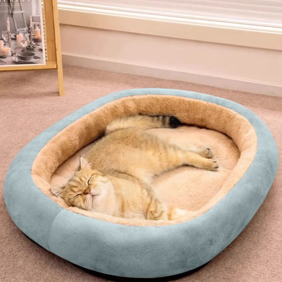 Pet Dog Bed, Soft Cozy Mattress Mat for Dogs and Cats, Warm Comfortable Pet Bed, Anti-Anxiety Resting Pad, Washable Durable Cushion for Home, Bedroom, Living Room, Crate or Kennel Use