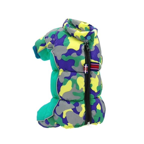 Pet Dog Camouflage Cotton Boy Puppy Clothes Padded Jacket Cold Proof Boys Pullover Jacket Small