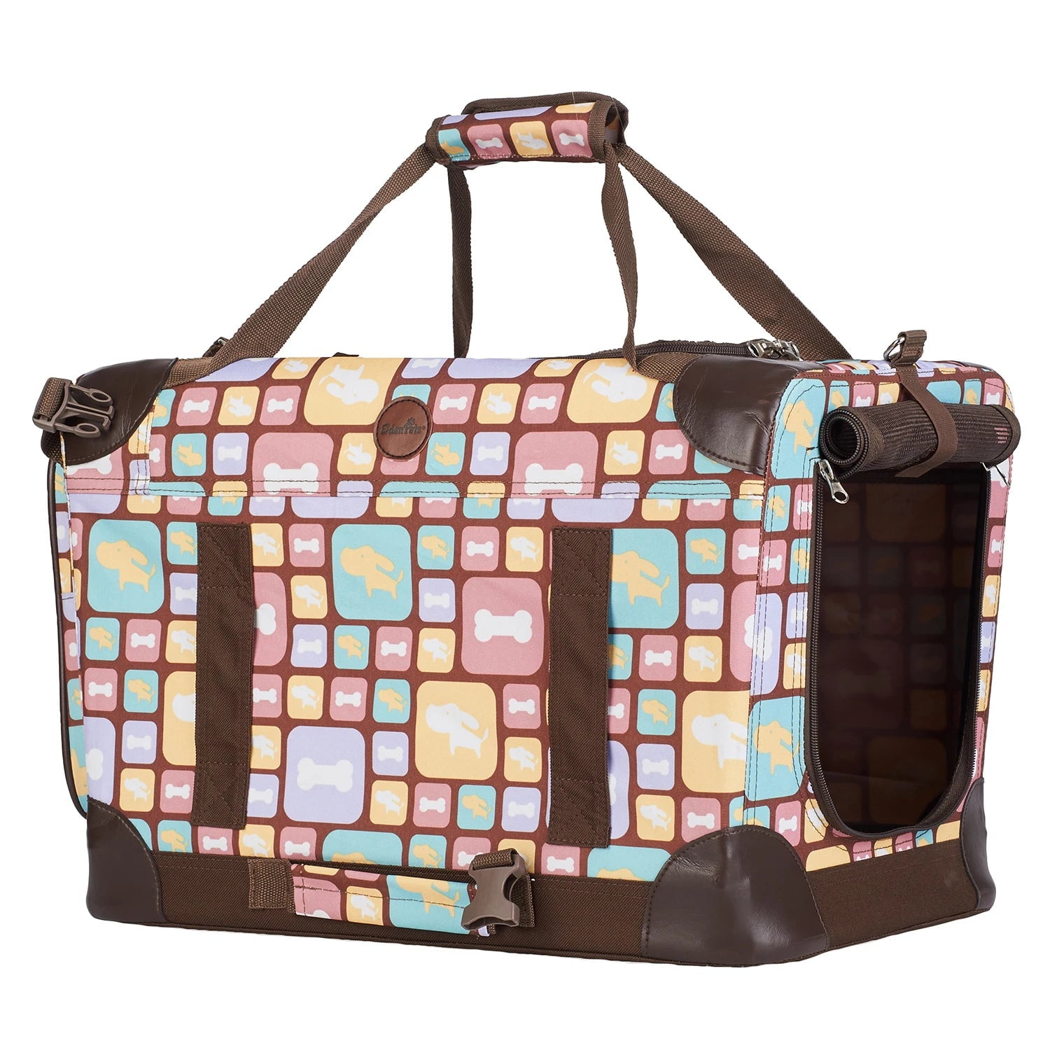 Pet Dog Car Carrier Seat Bag Foldable Waterproof Puppy Cage Mesh