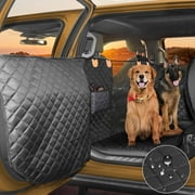 3-in-1 Dog Car Seat Cover, Car Seat for Dogs, FurLove 100% Waterproof Scratchproof Dog Hammock, Durable Nonslip Dog Seat Cover with Side Flaps, Pets Dog Back Seat Cover Protector for Trucks