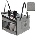 Pet Dog Car Seat for Large Dogs Travel Carrier Cage with Belt Safety