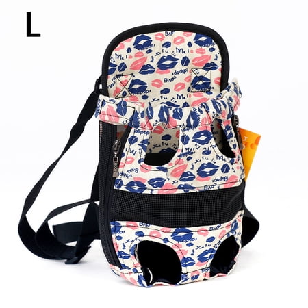 Pet Dog Carrier Bag Travel Backpack Breathable Bag Shoulder Cap Puppy Carrier Pouch Holder With Legs Out NO.3 L