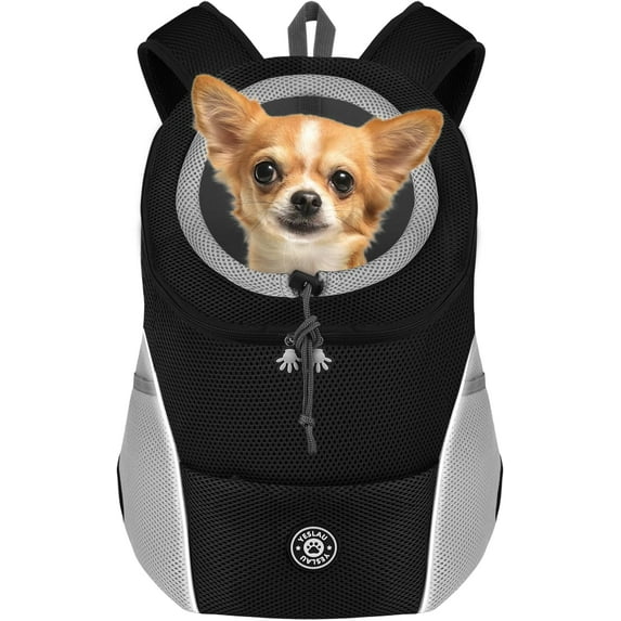 Pet Dog Carrier, Travel Back Pack with Safety Reflective Strips for Travel Hiking Cycling Outdoor Dogs Cats