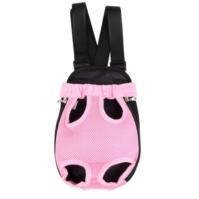 Pet Dog Cat Backpack Carriers, SXL Mesh Travel Bag Legs Out Front