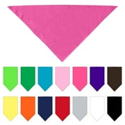 MIRAGE PET PRODUCTS Pet Dog Cat Bandana Blank, Plain (Available in 14 Colors)