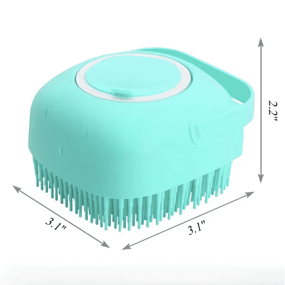 Pet Dog Cat Bath Brush 2-in-1 Pet SPA Massage Comb Soft Silicone Pet Shower Hair Grooming Cmob Dog Cleaning Tool Pet Supplies