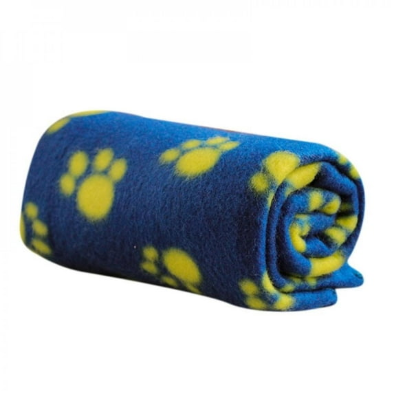 Pet Dog Cat Blanket Soft Towel Non Slip Paw Print Mat For Large Dog Puppy Bed Quilt Bath Towel Pet Car Cushion