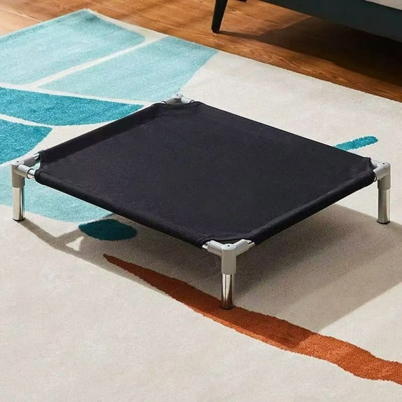 Pet Dog Cat Camping Bed Elevated Bed for Dogs Folding Puppy Camping Bed Cat House Portable Removable Washable Dog Hammock