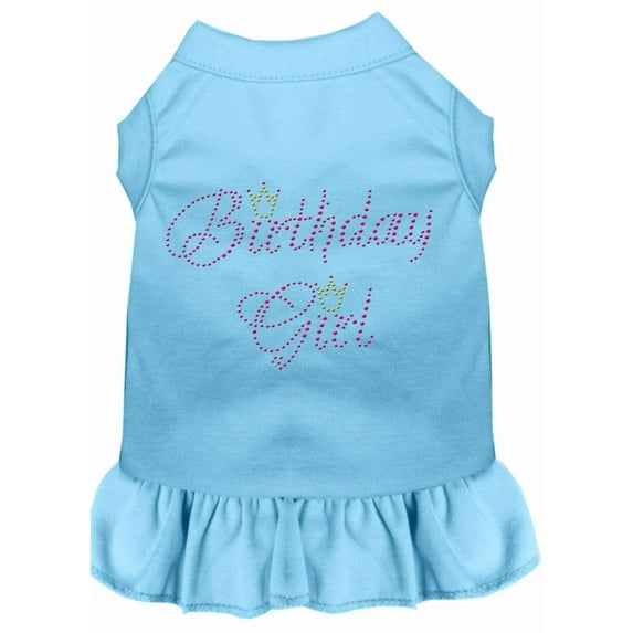 Pet Dog Cat Dress Rhinestone, "Birthday Girl"