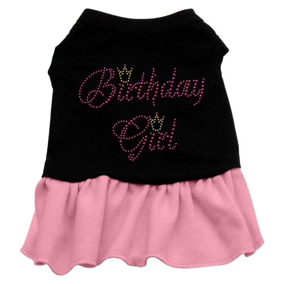 Pet Dog Cat Dress Rhinestone, "Birthday Girl"