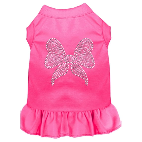 Pet Dog Cat Dress Rhinestone, "Bow"