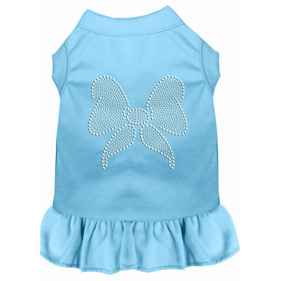 Pet Dog Cat Dress Rhinestone, "Bow"