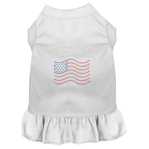 Pet Dog Cat Dress Rhinestone, "Classic America"