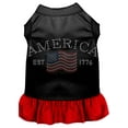 thumbnail image 1 of Pet Dog  Cat Dress Rhinestone, "Classic America", 1 of 10