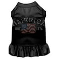 thumbnail image 1 of Pet Dog  Cat Dress Rhinestone, "Classic America", 1 of 10