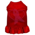 thumbnail image 1 of Pet Dog  Cat Dress Rhinestone, "Pink Ribbon", 1 of 10