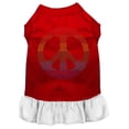 thumbnail image 1 of Pet Dog  Cat Dress Rhinestone, "Rainbow Peace", 1 of 11