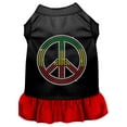 thumbnail image 1 of Pet Dog  Cat Dress Rhinestone, "Rasta Peace", 1 of 10