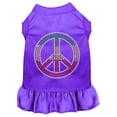 thumbnail image 1 of Pet Dog  Cat Dress Rhinestone, "Rasta Peace", 1 of 10