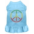 thumbnail image 1 of Pet Dog  Cat Dress Rhinestone, "Rasta Peace", 1 of 10