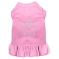 thumbnail image 1 of Pet Dog  Cat Dress Rhinestone, "Silver Fleur De Lis", 1 of 11