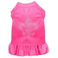 thumbnail image 1 of Pet Dog  Cat Dress Rhinestone, "Silver Fleur De Lis", 1 of 11