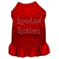 thumbnail image 1 of Pet Dog  Cat Dress Rhinestone, "Spoiled Rotten", 1 of 11