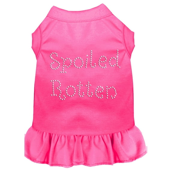 Pet Dog Cat Dress Rhinestone, "Spoiled Rotten"
