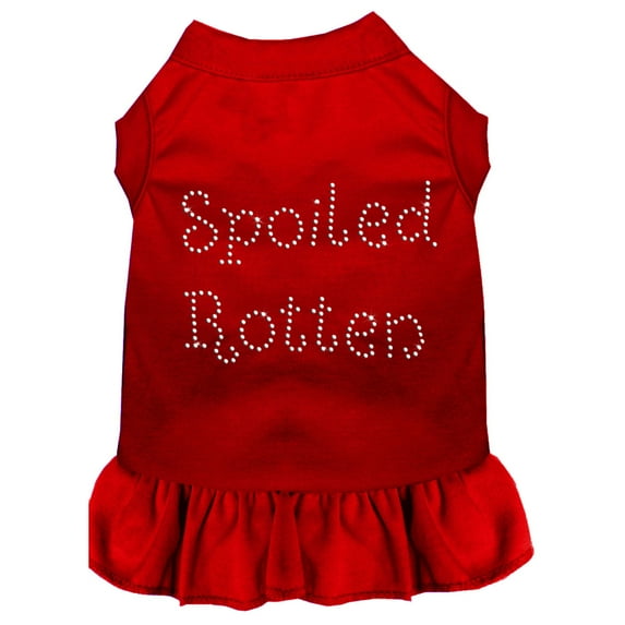 Pet Dog Cat Dress Rhinestone, "Spoiled Rotten"