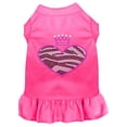 thumbnail image 1 of Pet Dog  Cat Dress Rhinestone, "Zebra Heart", 1 of 10
