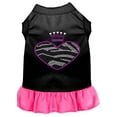 thumbnail image 1 of Pet Dog  Cat Dress Rhinestone, "Zebra Heart", 1 of 10