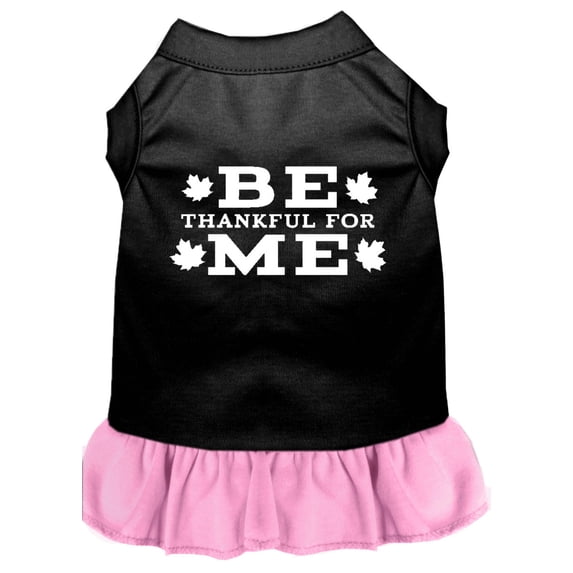 Pet Dog Cat Dress Screen Printed, "Be Thankful For Me"