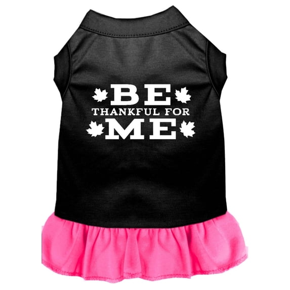 Pet Dog Cat Dress Screen Printed, "Be Thankful For Me"