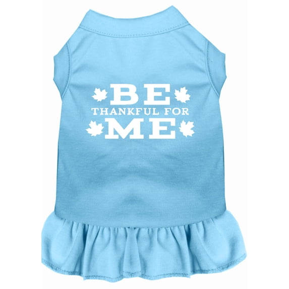 Pet Dog Cat Dress Screen Printed, "Be Thankful For Me"