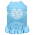 thumbnail image 1 of Pet Dog  Cat Dress Screen Printed, "Chevron Heart", 1 of 10