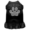 thumbnail image 1 of Pet Dog  Cat Dress Screen Printed, "Chevron Paw", 1 of 11