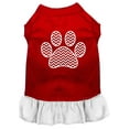 thumbnail image 1 of Pet Dog  Cat Dress Screen Printed, "Chevron Paw", 1 of 11