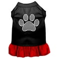 thumbnail image 1 of Pet Dog  Cat Dress Screen Printed, "Chevron Paw", 1 of 10