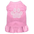 thumbnail image 1 of Pet Dog  Cat Dress Screen Printed, "Chevron Paw", 1 of 11