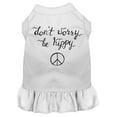 thumbnail image 1 of Pet Dog  Cat Dress Screen Printed, "Don't Worry, Be Hippy", 1 of 10