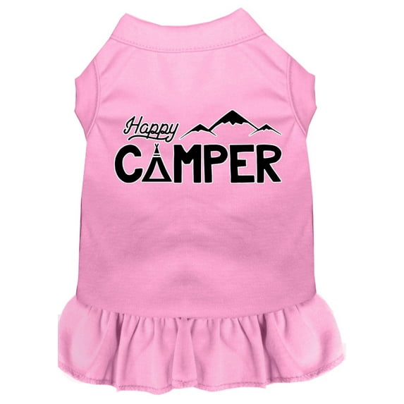 Pet Dog Cat Dress Screen Printed, "Happy Camper"