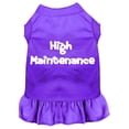 thumbnail image 1 of Pet Dog  Cat Dress Screen Printed, "High Maintenance", 1 of 11