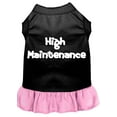 thumbnail image 1 of Pet Dog  Cat Dress Screen Printed, "High Maintenance", 1 of 10