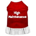 thumbnail image 1 of Pet Dog  Cat Dress Screen Printed, "High Maintenance", 1 of 10