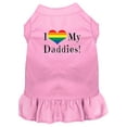 thumbnail image 1 of Pet Dog  Cat Dress Screen Printed, "I Heart My Daddies", 1 of 10