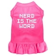 thumbnail image 1 of Pet Dog  Cat Dress Screen Printed, "Nerd Is The Word", 1 of 11